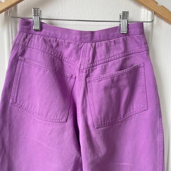 80s Stephen Sprouse Vintage S label Tapered High Waist jeans Lavender Denim 24” - Picture 11 of 12